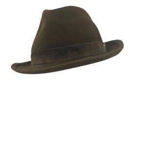 Vintage Brown Hunting Hat Sz 56 By Samisch DDR Germany